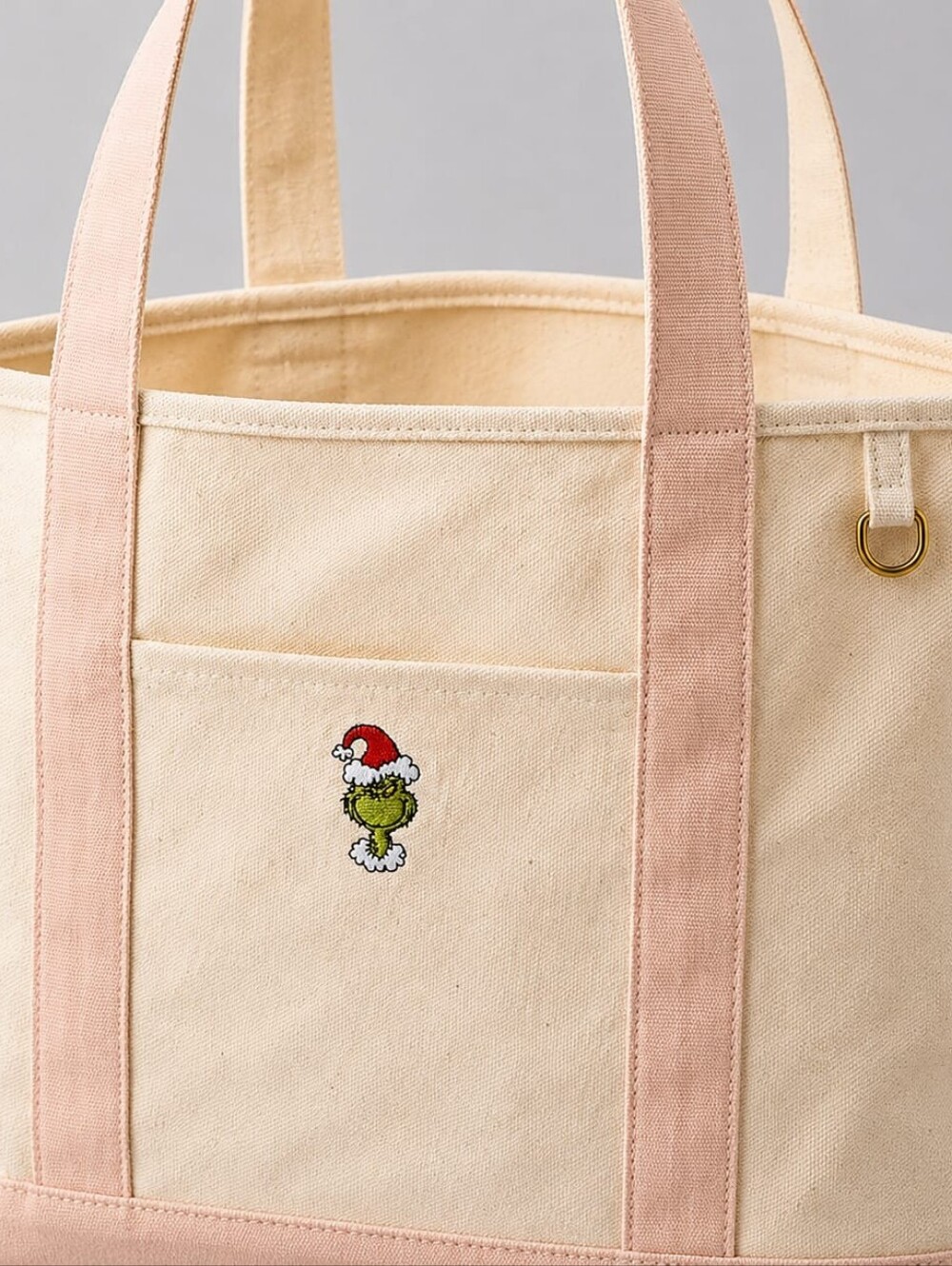 NWT!!! Grinch Canvas Tote Bag 100% Cotton - American Eagle - Picture 3 of 7